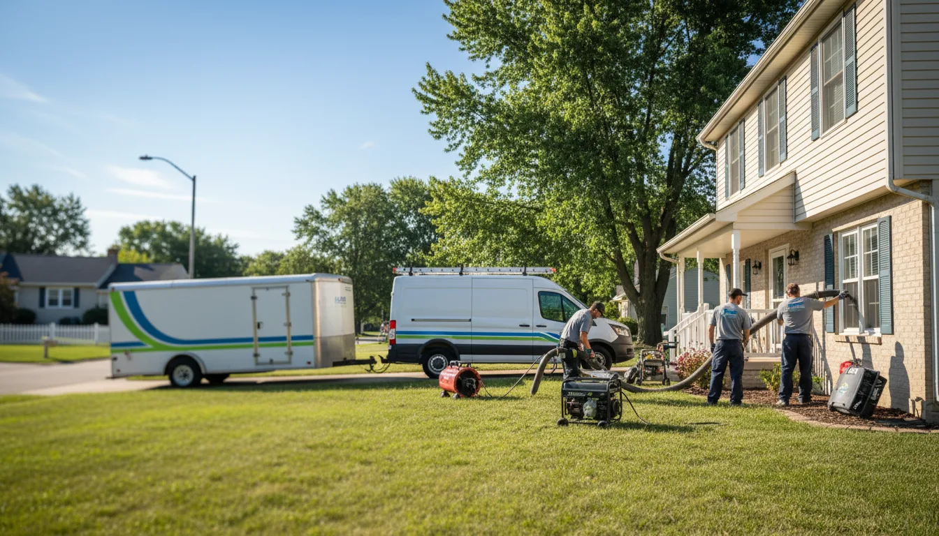 Flooded Basement Restoration And Cleanup With Repair in Dalton City, IL near me